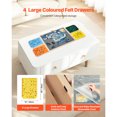 thumbnail image 4 of KFFKFF 1500-Piece Rotating Puzzle Board with Felt Drawers and Cover, 34x25 in Wooden Table, Adjustable Tilting Angles for Jigsaw Puzzle Enthusiasts, Gift Idea for Adults, 4 of 9