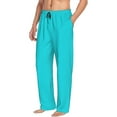 thumbnail image 2 of Fotbe Men'S Aquaclassic Pajama Pants With Elastic Waist And Drawstring Pockets，Pajama Pants Mens Lounge Pants Super Soft, 2 of 9