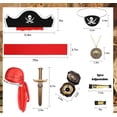 thumbnail image 2 of Set de accesorios piratas GZ-LAOPAITOU Kids Captain Role Play, 2 of 6
