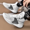 thumbnail image 6 of [Sneakers] Men'S Basketball Shoes Featuring a Pink And Blue Contrasting Color Scheme, Designed with a High-Top And Thick Sole. They Have a Lace-Up Style, Providing Stable Grip for Sports, 6 of 9