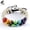 White, variant on 7 Chakra Beads Bracelet Natural Stone Healing Crystals Bracelet Meditation Relax Anxiety Bangle for Women Men (Colorful)