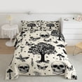 thumbnail image 2 of Homewish Country Botanical Tree Full Size Comforter Sets,Gothic Skull Skeleton Bedding Comforter Set,Rustic Mushroom Butterflies Bedding Sets For Girl Boy,Breathable Home Decor Reversible,3 Pieces, 2 of 8