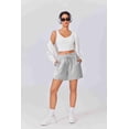 thumbnail image 6 of Pinspark Womens Athletic Sweat Shorts Loose Workout SweatShorts High Waisted Exercise Short Comfy Casual Lounge Shorts with Pockets, 6 of 6