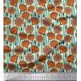 thumbnail image 1 of Soimoi Green polyester Crepe Fabric Artistic Floral Print Sewing Fabric Yard 42 Inch Wide, 1 of 3