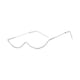 thumbnail image 1 of Gafas de medio marco Marcos de anteojos sin lentes Medio marco de metal Gafas falsas decorativas para accesorios fotográficos Etapa Rendimiento Viajes marcos de plata diamante Fernando Gafas de sol de medio marco, 1 of 8