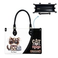 thumbnail image 5 of Dragon Li (Chinese Li Hua) Cat Bag, Personalized Leather Handbags For Women - Personalized Bag with Name - Tote Bags for Mom Grandma - Custom Gifts Ideas for Her, Gift for Cat Lover, Cat Mom, 5 of 7