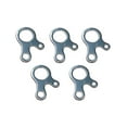 thumbnail image 1 of 5 Pcs Outil de Nouage Polyvalent de Survie Extérieur en Acier Inoxydable à 3 Trous avec Boucle (Argent), 1 of 4