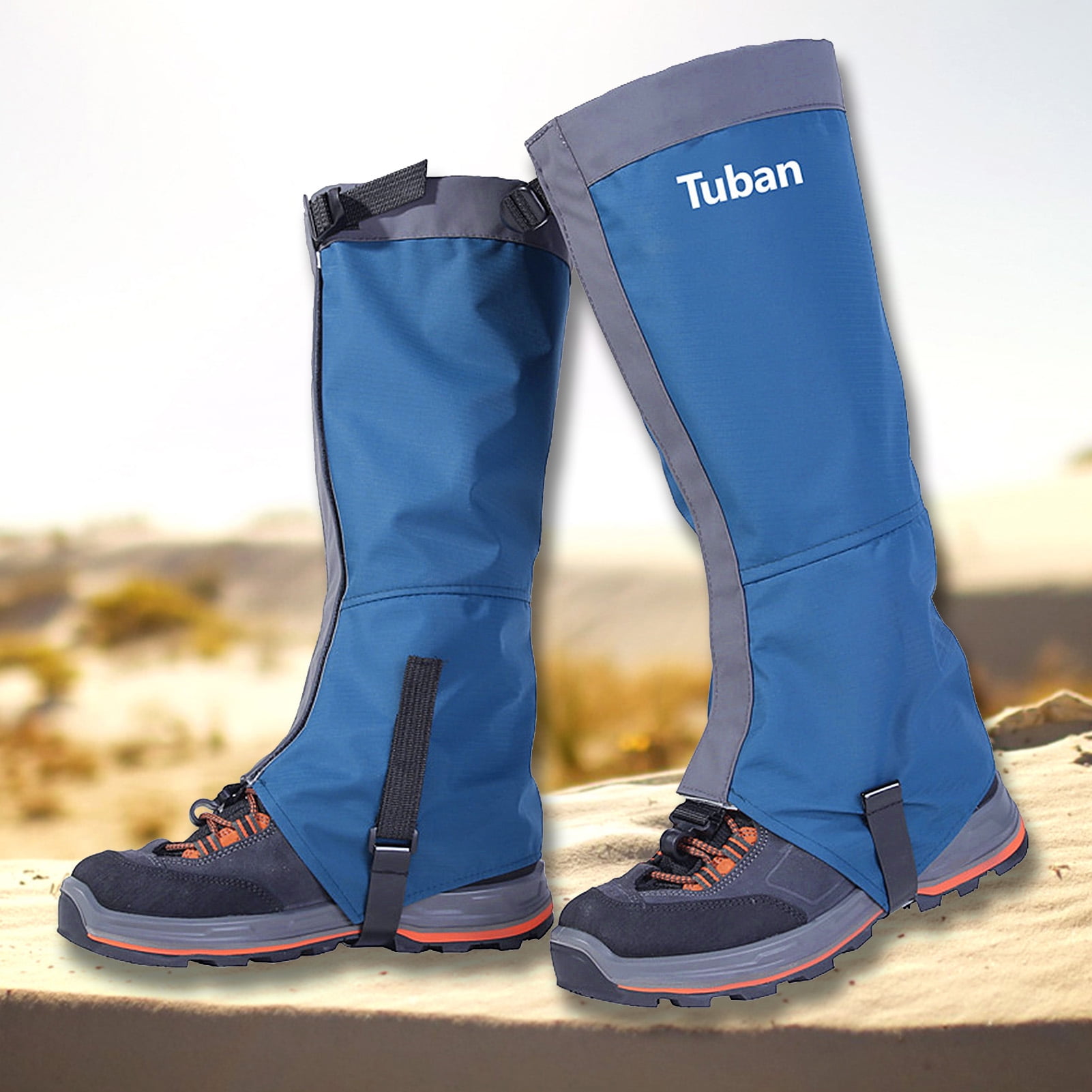 CACAGOO Leg Gaiters Waterproof Adjustable -Tear Snow Boot Gaiters for ...