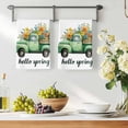 thumbnail image 3 of Hello Spring Kitchen Towels Set of 1, Easter Flowers Green Car Vintage Floral Absorbent Dish Towels for Kitchen, Microfiber Hand Towel, Quick Drying Tea Towel for Cleaning Decorative Dishcloths, 3 of 7