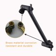 thumbnail image 3 of Brazo de ducha Burginwin de 20 cm, negro mate, ajustable, 3 of 5