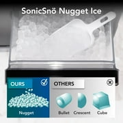 Whynter SonicSnö Countertop Nugget Ice Maker, 40lbs/24hrs, Commercial IBX-388WS