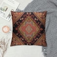 thumbnail image 2 of MLJA Persian Carpet Tribal Pattern Throw Pillow Cover Persian Embossing Ethnic Geometric Chaotic Zigzag Pillow Case Decorative Men Women Boy Girl Room Cushion Cover for Home, 2 of 5