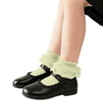 thumbnail image 3 of Niños No Show Calcetines Niñas Color Sólido Medio Tubo Princesa Calcetines, Calcetines Deportivos Cómodos Sueltos para Estudiantes, 3 of 7