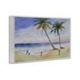 thumbnail image 3 of Stupell Industries Coastal Two Palms Beach Sunset White Framed Giclee Art, 30 x 20, by Karin Lind, 3 of 9