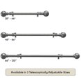 thumbnail image 6 of Achim Buono II Hayden Gunmetal Decorative Rod & Finial - Chic 28 in x 48 in, 6 of 6
