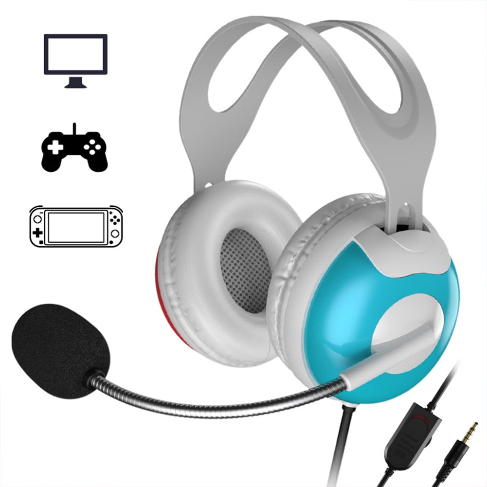 Stereo Gaming Headset Headphones with Noise Canceling Microphone for Switch PS4 PC Laptop Phone