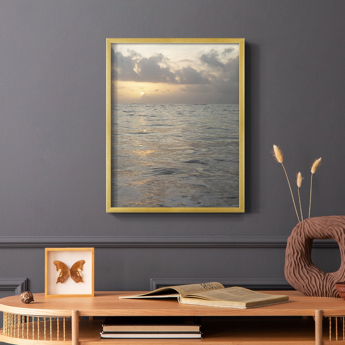 Matisse MDCCCXXVII Framed Print in Gold Solid Wood 22 x 28 Framed Print