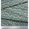 thumbnail image 3 of Soimoi Cotton Duck Fabric Flamingo Bird Print Fabric by the Yard 42 Inch Wide, 3 of 3