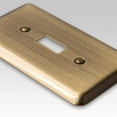 thumbnail image 3 of Amerelle 154DD Devon Wallplate, 2 Duplex, Steel, Brushed Brass, 1-Pack, 3 of 5