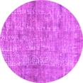 thumbnail image 1 of Ahgly Company Indoor Round Abstract Pink Modern Area Rugs, 7' Round, 1 of 4