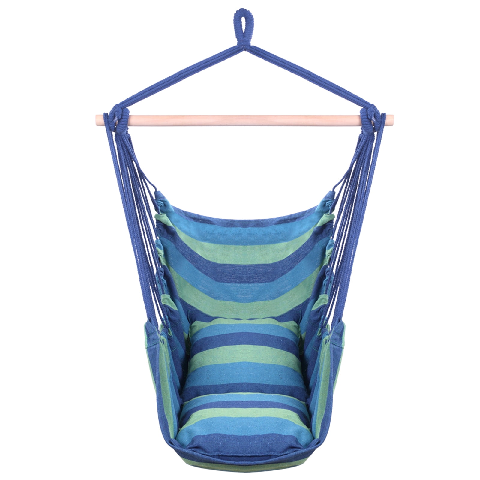 Details about  / Hanging Rope Hammock Chair Porch Swing Seat Net Chair Swing Cotton Porch Chair