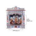 thumbnail image 2 of Pooja Bazar Silver Mandir for Home - Copper Oxidized - Without Door Step, Large (W 13 X L 26 X H 29), 2 of 5