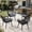Black, variant on AVAWING Patio Wicker Dining Chairs Set of 2, All-Weather Woven Rattan & Iron Chairs, Gray/Black
