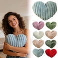thumbnail image 5 of 15.8''x13.8'' Valentine's Day Heart Pillow Decorative Throw Pillows,Heart Shaped Soft Fluffy Faux Fur Cute Pillows,for Man and Women Valentine Anniversary,Couch Bed Bedroom Room Home Decor(Blue), 5 of 6