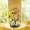 thumbnail image 5 of IUAMXWU 5Pcs Tiered Mini Spring Tray Decorations Set Fresh Kitchen Home Easter Wood Market Decor Flat Flower Summer Tiered Tray 3D Desk Ornament for Farmhouse Rustic Home Decor, 5 of 8