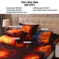 thumbnail image 4 of OKKEEY Teens Kids Twin Basketball Bedding Sets, 6 Pcs Orange Sport Theme Comforter Sets for Boys, Soft Microfiber Bed in a Bag with Pillowcase, Sheets & Cushion Cover for All-Season, 4 of 10