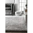 thumbnail image 3 of nuLOOM Luna Dusk Shag Area Rug, 6' x 9', Silver, 3 of 4