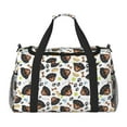 thumbnail image 1 of Balery Rottweiler Bolsa de Gimnasio para Mujeres, Bolsa de Viaje con Bolsillo Húmedo, Bolsa de Fin de Semana para Mujeres, Bolsa de Viaje Resistente al Agua, 1 of 7
