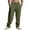 Army Green, variant on Men's American Leisure Loose Corduroy Double Line Sports Pants - Casual Straight Leg Trousers for Everyday Wear and Light Sports ActivitiesNavyS