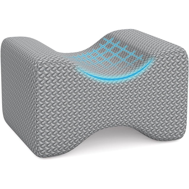 Almohada viscoelástica BlissTrends para personas que duermen de lado, color gris
