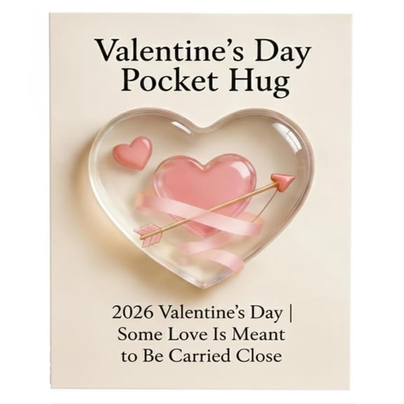 Valentines Day Pocket Hug, Pocket Hearts, Pocket Hug Heart with Greeting Cards, Long Distance Relationship Gift, Keepsake Exchange Relationship Cards for Colleagues, Family