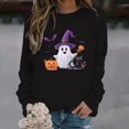thumbnail image 2 of Sweatshirt for Women Perfect For Daily Wear or Loungewear! The Best Choice for Halloween XL Pink Halloween Sweatshirt, 2 of 5