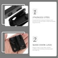 thumbnail image 3 of 2pcs Flipping Latch Gate Bolt Latch Safety Door Lock Catch Stainless Steel Latch, 3 of 9
