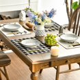 thumbnail image 5 of mubwai Love Family Together Home Buffalo Plaid Placemats for Dining Table, 12 x 18 Inch Holiday Vintage Thanksgiving Washable Table Mat Set of 4, 5 of 7