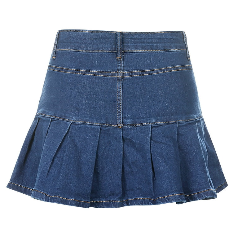 Women Dresses Clearance under 10 Graphic Skirt Womens Comfort Colors Clothes Denim Sheer Tie Dye Western Striped Oversized Skirt Extender for Womens 5O Walmart