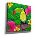 thumbnail image 2 of Epic Graffiti 'Tropical Paradise 1' by Hello Angel Canvas Wall Art, 37" x 37", 2 of 8
