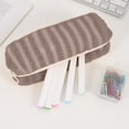 thumbnail image 6 of Under 1$ Pencil Case Colorful Cloth Slim Pen Pouch Pencil Organizer for College Office Teens 7.9x2x2 in Cloth Pink by Xuniizn, 6 of 7