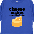thumbnail image 4 of Inktastic Cheese Makes Everything Better Boys or Girls Long Sleeve Toddler T-Shirt, 4 of 5