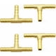 thumbnail image 2 of Conector de manguera de latón de 4 uds, conector de manguera neumática, conector de manguera de combustible en T (8mm) - LSHES, 2 of 5