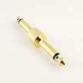thumbnail image 2 of FOR 1pcs Gold 6.35mm 1/4 Inch Mono TS Male to Male Plug Coupler Audio TS Connector, 2 of 2