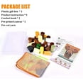 thumbnail image 2 of Flowers Latch Hook Kits Pillow DIY Pillowcase Crochet Hook Cushion Making Kits with Preprinted Pattern Canvas Instruction Yarns Pillow Cover Easy Starter DIY Crochet Kits 43x43cm（f24), 2 of 6