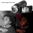 thumbnail image 4 of Videocámara Con Cámara De Vídeo, Visión Nocturna Infrarroja, Sensor CMOS De 30MP, Grabadora De Vídeo 1080P Antivibración Para Fotografía, 4 of 7