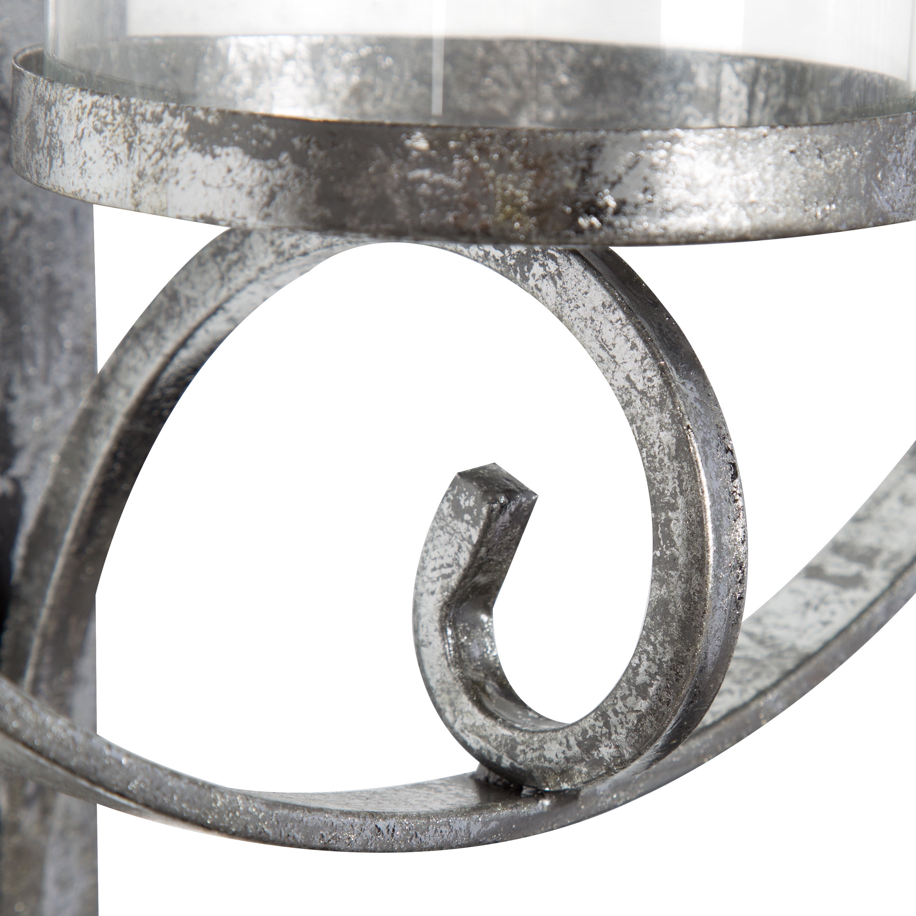 Kate and Laurel Doria Metal Wall Candle Holder Sconce, Silver