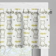 thumbnail image 3 of Ambesonne Cat Window Valance, Cursive Meow Paw Pattern, 54" X 12", Multicolor, 3 of 5