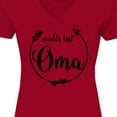 thumbnail image 4 of Inktastic World's Best Oma Women's V-Neck T-Shirt, 4 of 5