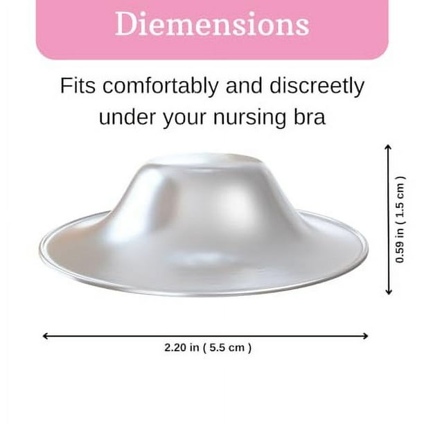 Silveriumom The Original Silver Nursing Cups - Nipple Shields for